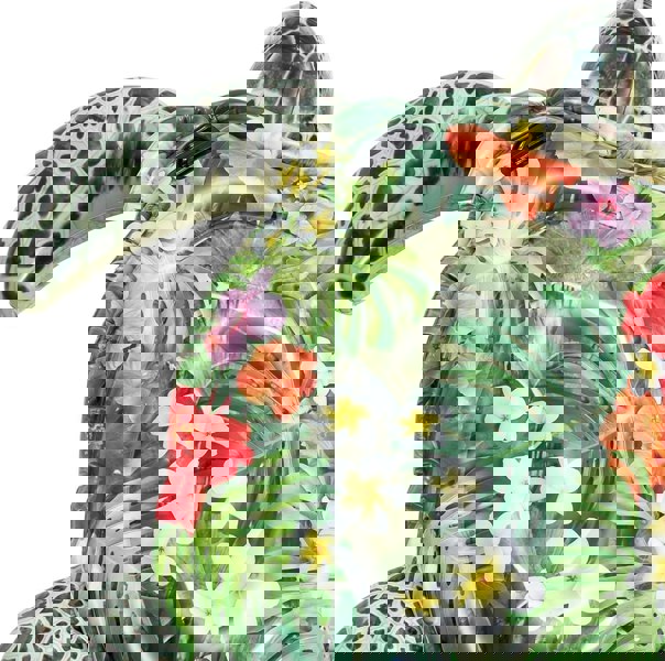 Inflatable Turtle Ride-On – Multicolored Pool Float with 2 Handles