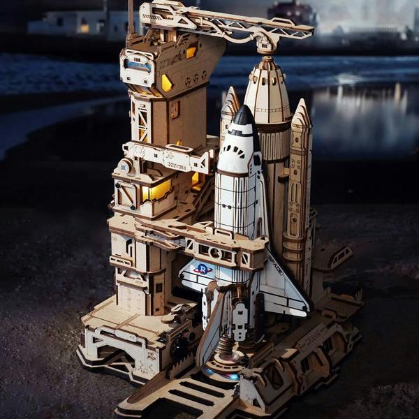 Dyzi 446 Piece Space Shuttle 3D Wooden Puzzle Model Kit