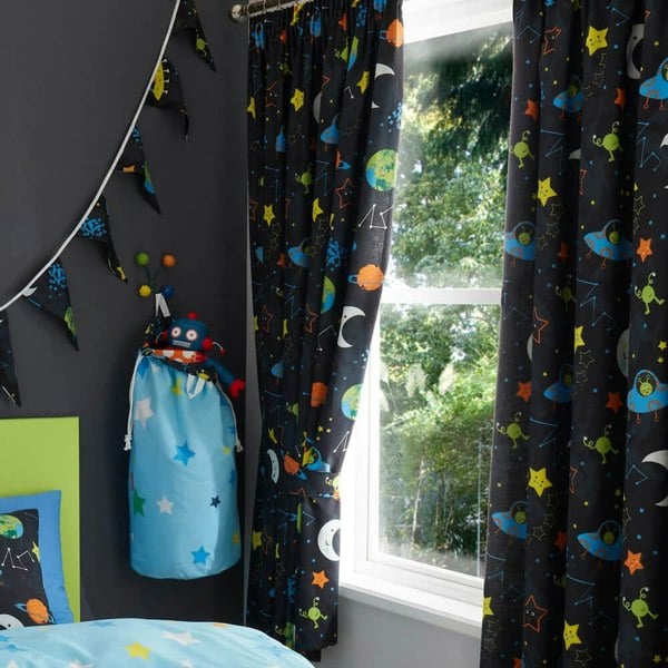 Alien Adventure Curtains Curtains - Happy Linen Company