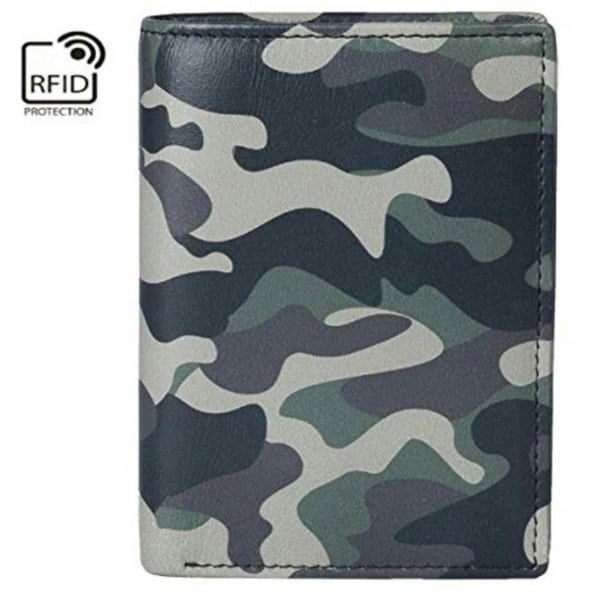 Mala Leather Camo Leather RFID Card Wallet