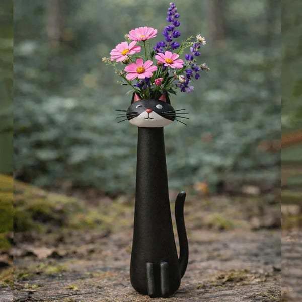 Leaper Cute Cat Dog Animal Shaped Decorative Flower Vase