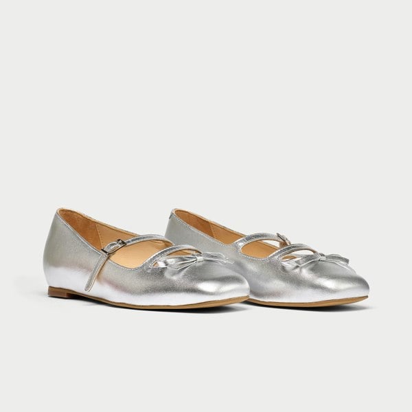 Calla Alexa Mary Jane Style Shoes for Bunions & Wide Feet - Silver Leather