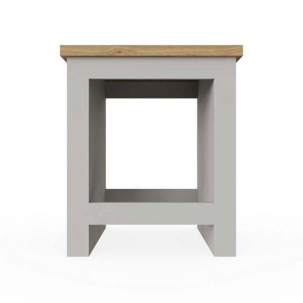 Timber Art Design Lisbon Modern Lamp Side Table with Open Shelf