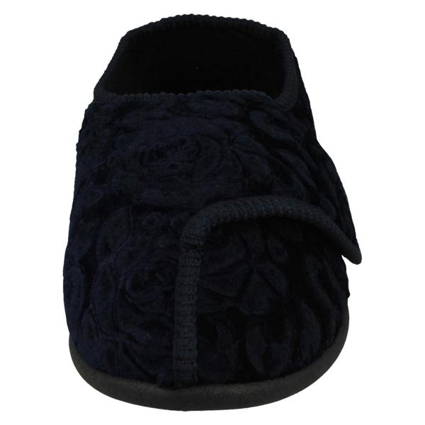 Jo & Joe Ladies Jo & Joe Embossed Floral Detailed Slippers Doreen