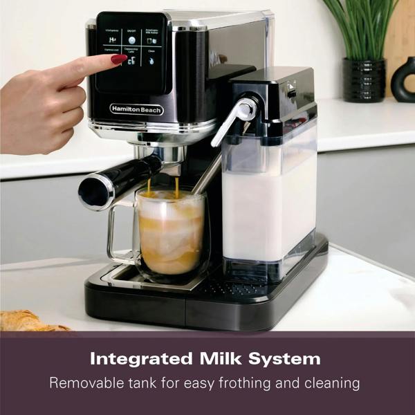Hamilton Beach BaristaPro+ Touch 8-in-1 Espresso Machine Black