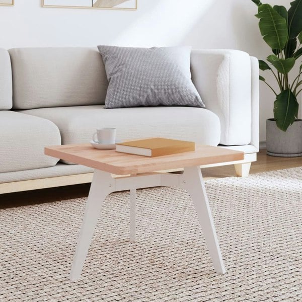 Berkfield Table Top 50x50x2.5 cm Square Solid Wood Beech