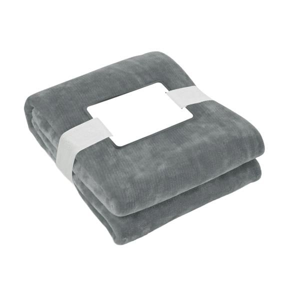 MidOcean Logan RPET Fleece Blanket - Stone Grey - 