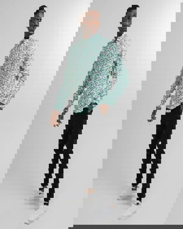 Steel & Jelly Limited Edition Zebra & Leaf Print Long Sleeve Shirt