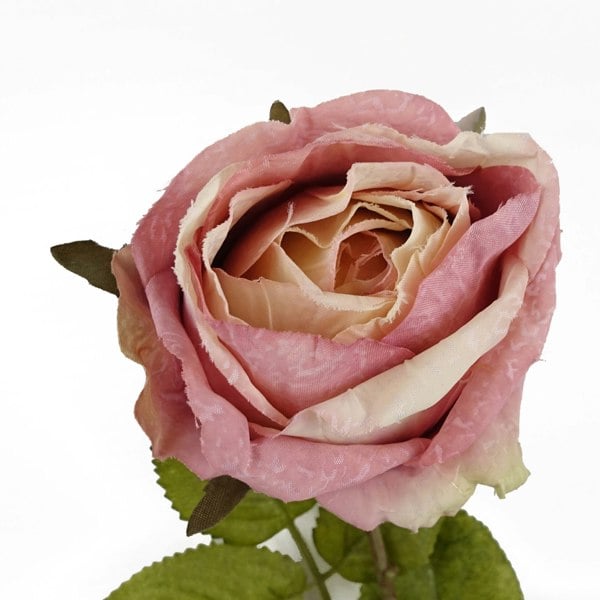 Leaf Pack of 6 x 70cm Artificial Light Pink Rose