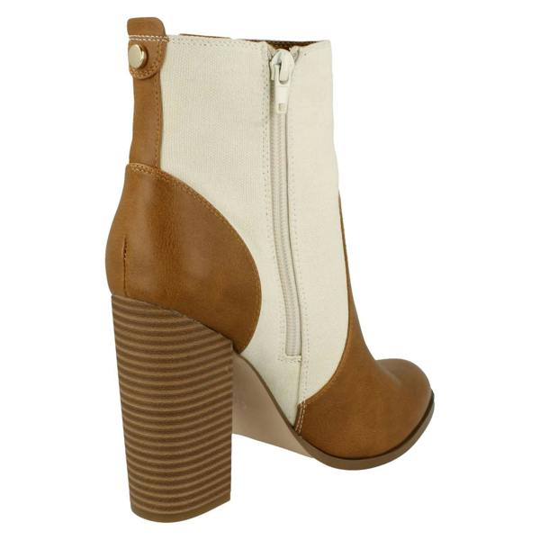 Anne Michelle Ladies Anne Michelle Block Heel Ankle Boots