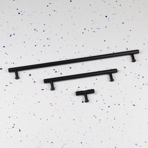 Handle & Home Matt Black Fluted Detailing Handles and Coordinating Knob