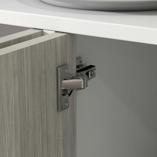 Wyld Haus Sosule White and Grey Sideboard With 4 Doors and 2 Shelves