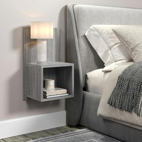 Core Products Pair of Kelly Hanging Bedside Tables, Compact with Storage