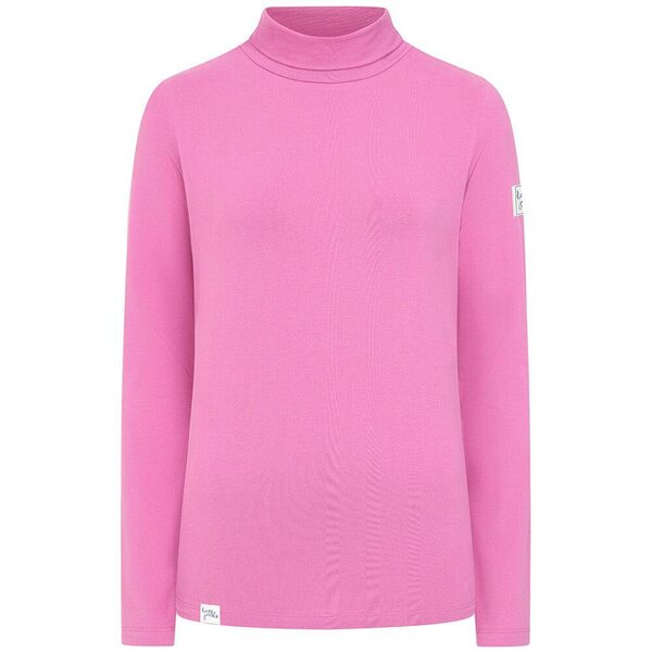 Lazy Jacks LJ320 - Lightweight Roll Neck Top - Raspberry