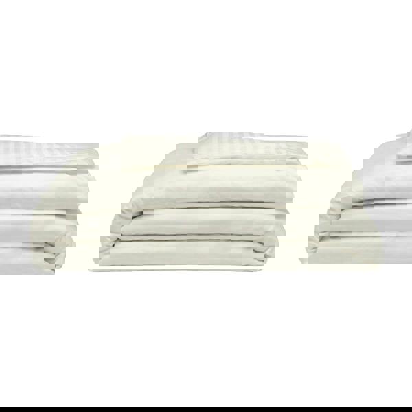 Belledorm 540 Thread Count Satin Stripe Duvet Cover Set - Ivory