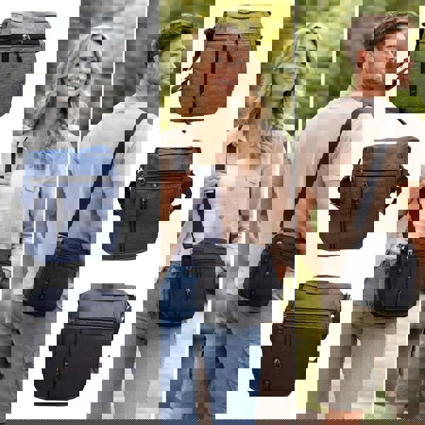 Fores Collection UrbanCoast Collection Crossbody Travel Bag – Unisex Multi