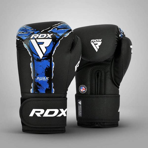 RDX Sports BOXING GLOVE NEW AURA F17 BLACK BLUE