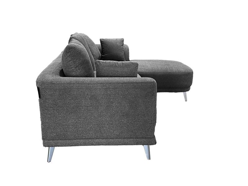 DS Living The 3 Seater Nova Lounger Left Corner Sofa in Grey or Cream