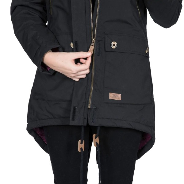 Trespass Women's Clea Waterproof Parka - Black