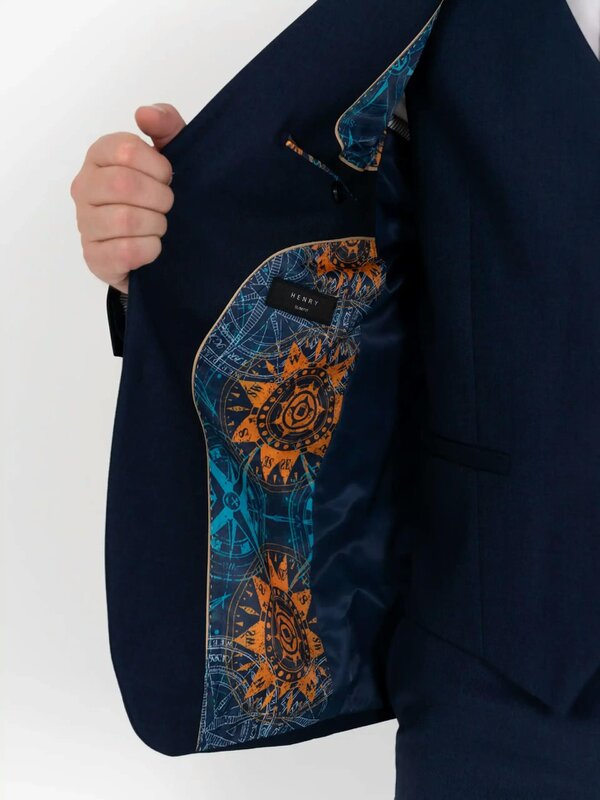 V2 Classic Henry - Navy Three Piece Suit