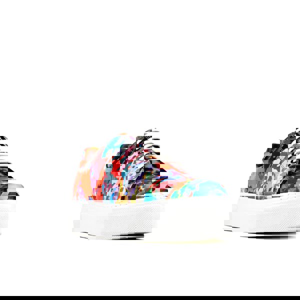 Embassy London Camila - Summer Colours - Women's white sole trainers in eye catching soft leather