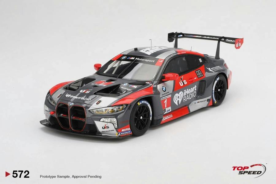MCSlots BMW M4 GT3 No.1 IMSA 2024 Sebring 12 Hrs 1:18 Scale Topspeed TS0572