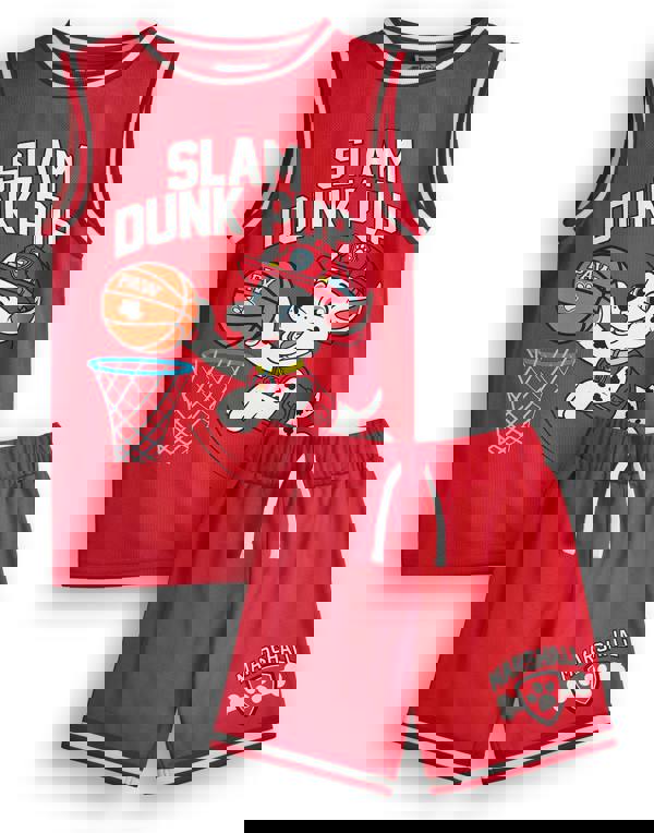 Paw Patrol Boys Red Marshall 2 Piece Basketball Set