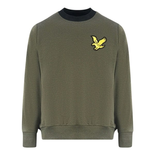 Lyle & Scott Large Eagle Logo Sweater - Green