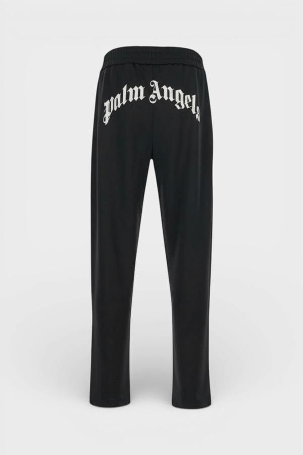 Palm Angels Curved Logo Track Pants Black