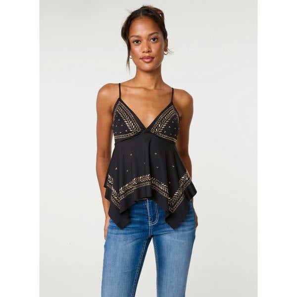 Pink Vanilla Embellished Cami Top