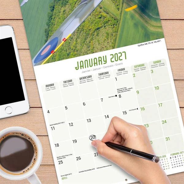 Spitfires Calendar 2027, Wall Calendars, Month To View, History & Literature, Gift