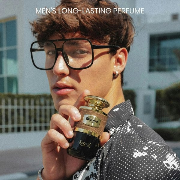 Sapil Bound 100ml Eau de Toilette stylish man holding bottle