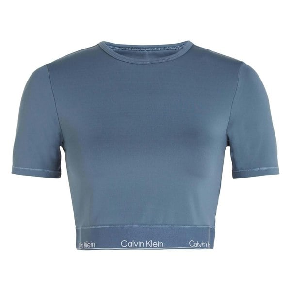 Calvin Klein Womens/Ladies Gym Crop T-Shirt - Blue