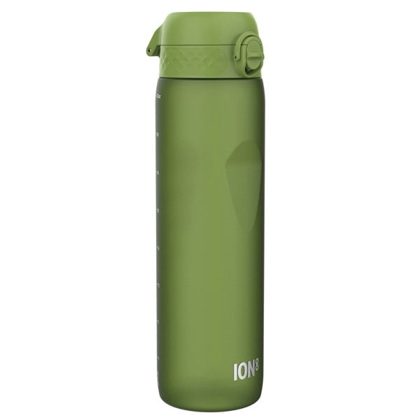 ION8 Leak Proof 1 litre Water Bottle, Recyclon, Khaki Green, 1L