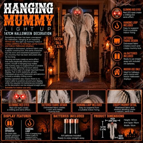 Samuel Alexander 90cm Animated Flapping Cackling Death Angel Halloween Decoration