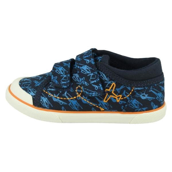 Start-rite Boys Startrite Casual Aeroplane Canvas Shoes Zoom