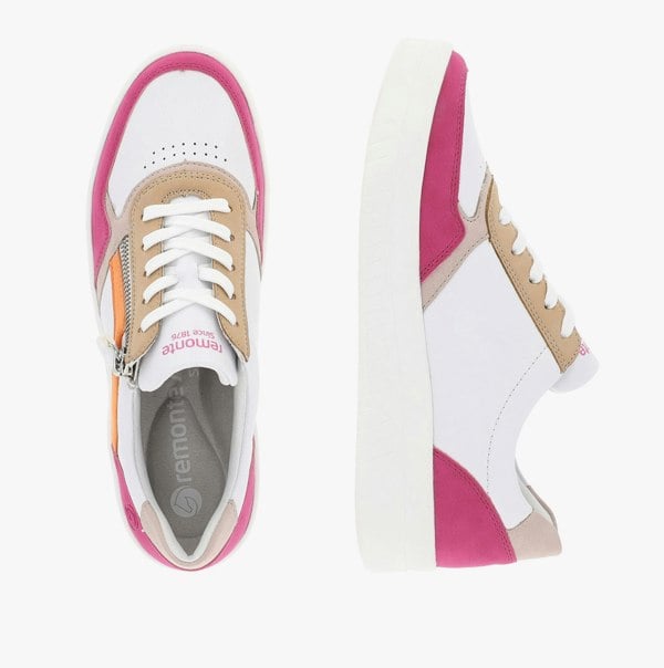 Remonte KENDRA Womens Trainers White/Fuschia