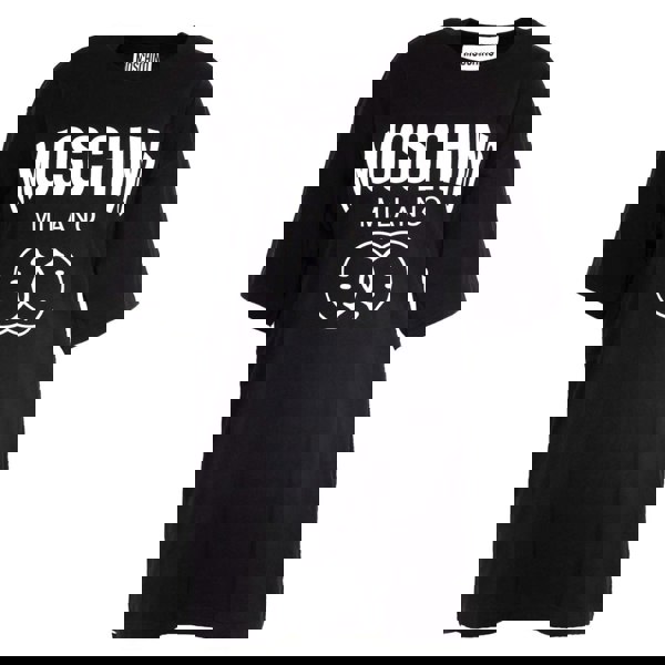 Moschino Double Smiley Black Oversize T-Shirt