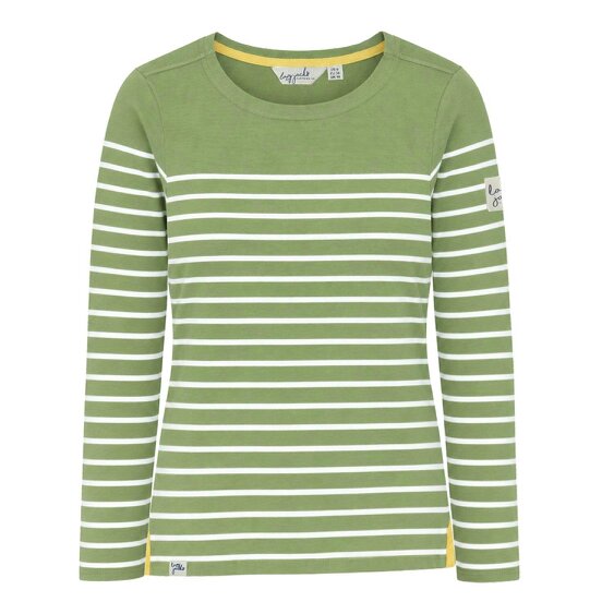 Lazy Jacks LJ97 - Long Sleeve Striped Breton - Sage