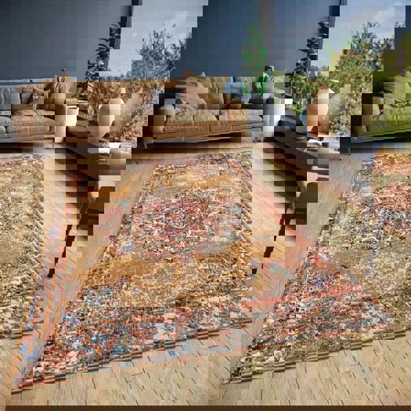 The Rugs Modern Orient Medallion Design Rug - Elegant Rugs