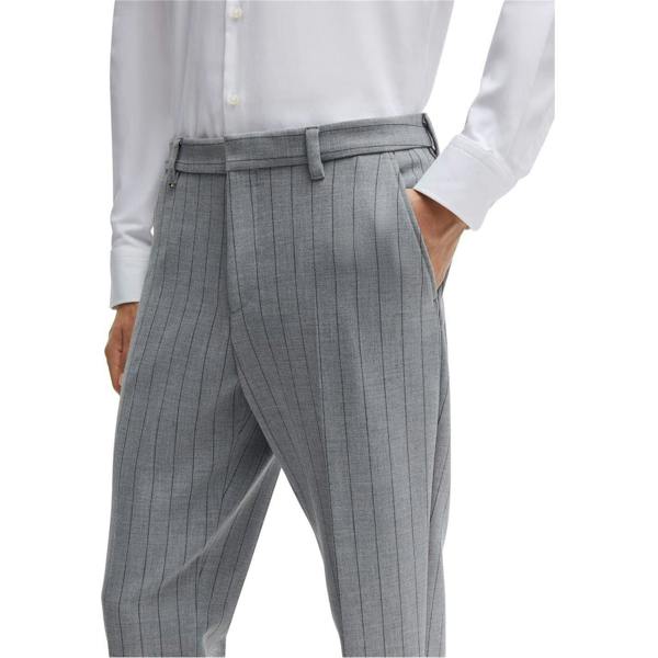 Hugo Boss Mens Slim Trousers - Medium Grey - 