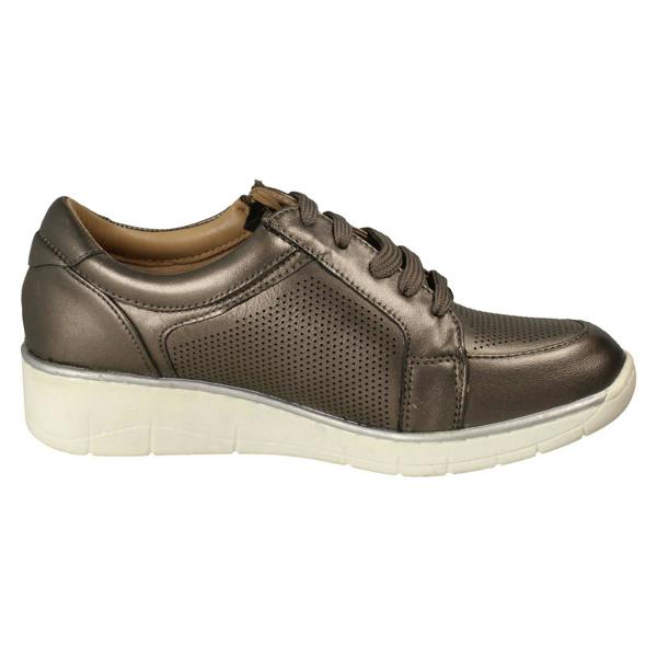 Padders Ladies Padders Side Zip Lace Up Trainers Ivy