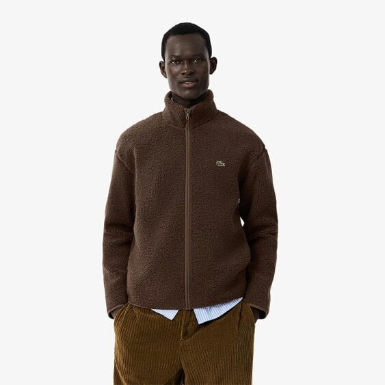 Lacoste BH8672 High Neck Sherpa Jacket