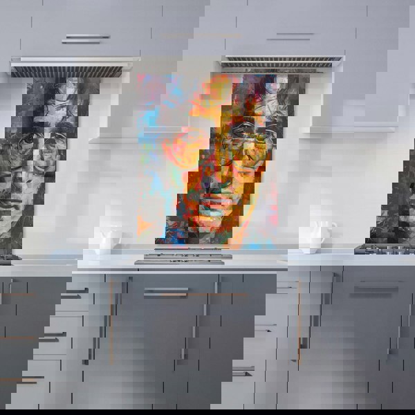 Warren Reed - Designer Psychedelic Portrait of Lennon Kitchen Splashback