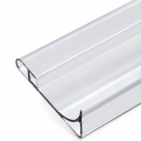 ENER-J 71.3mm rounded edge aluminium skirting profile 3M for modern interior wall protection