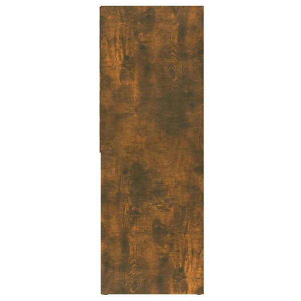 Berkfield Book Cabinet Smoked Oak 67x24x161 cm Engineered Wood