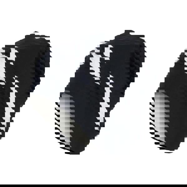 Black and white beanie-style Fashy Braid Fabric Swim Cap with abstract design