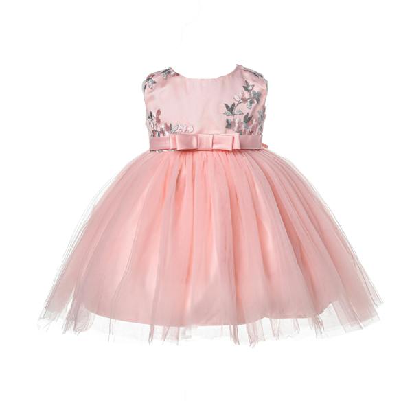 Cinda Embroidered Floral Party Dress