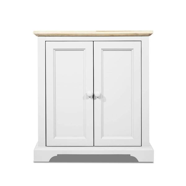 Statement Furniture Florence Corner Sideboard with Cupboard and Shelf. Assembled Storage