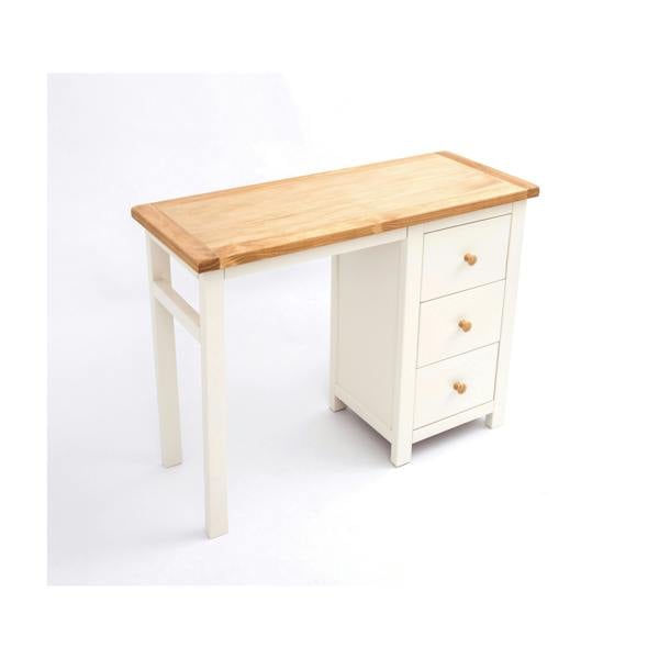 Cabinet Bits Maggiori 3 Drawer Desk - Dressing Table Wood Knob